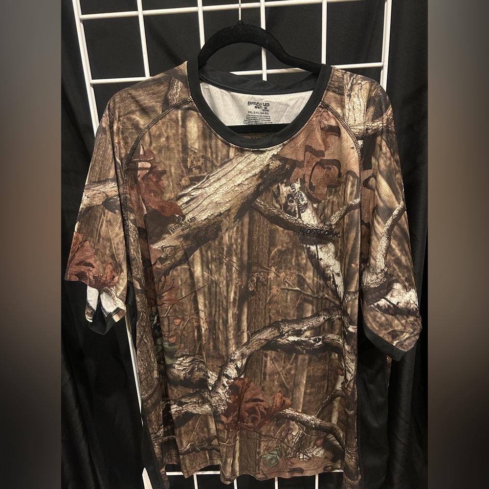 NFINITY Men's Woodland Camouflage Short Sleeve Tee